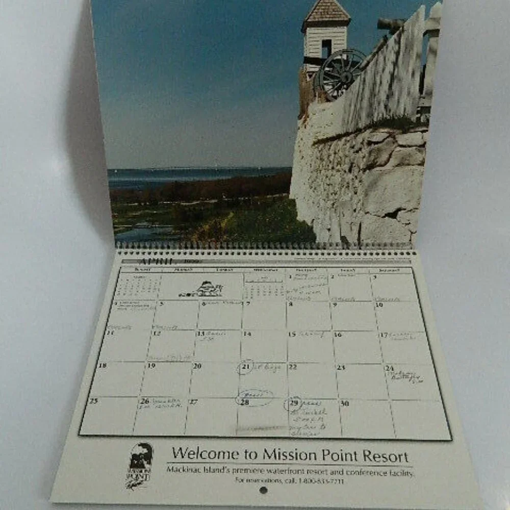 Vintage 1999 Seasons of Mackinac Calendar
